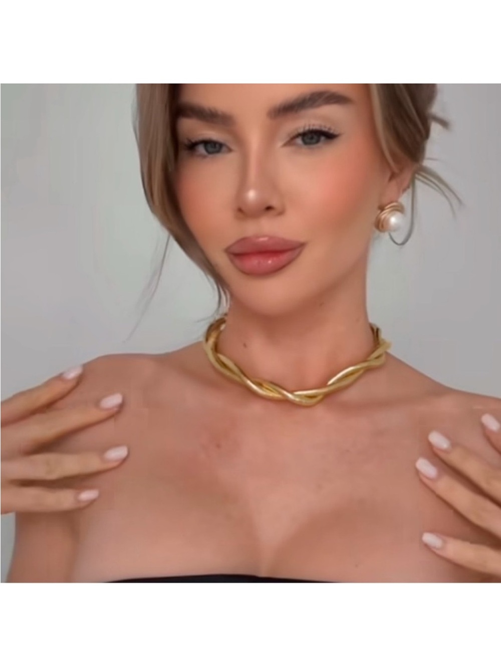 New 24k Gold Plated Bendable Gold Necklace - Picture 9 of 9